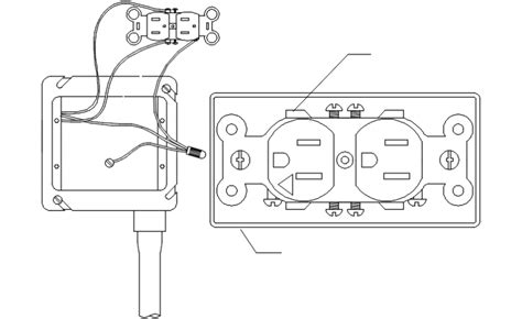 electrical outlet cad drawing